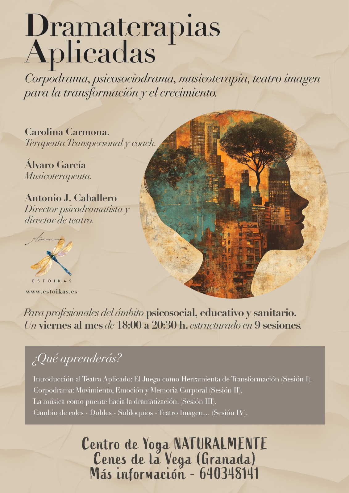 Talleres de dramaterapia, corpodrama y musicoterapia